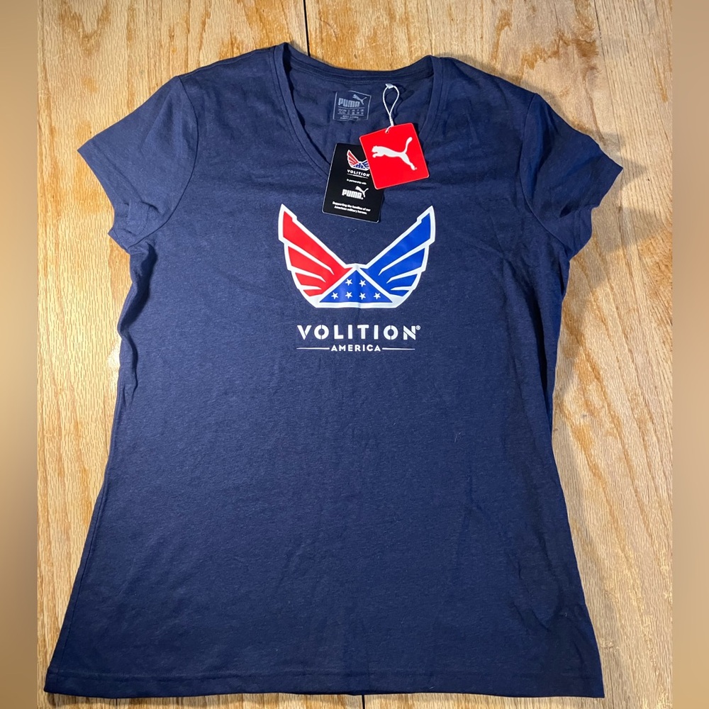 Puma Volition tshirt- blue- woman XL